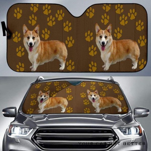 Corgi Paws Car Auto Sun Shade