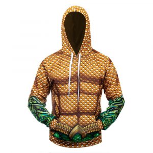 Costume Aquaman Battle Suit 3D Printed Hoodie/Zipper Hoodie