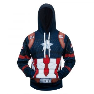 Costume Captain America Suit 3D Printed Hoodie/Zipper Hoodie