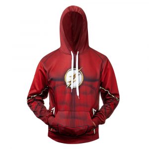 Costume Flash DC Suit 3D Printed Hoodie/Zipper Hoodie