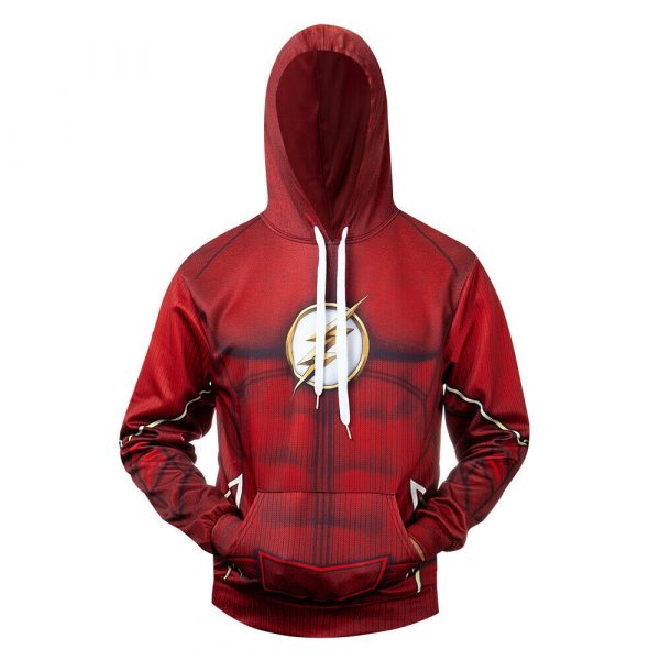 Costume Flash DC Suit 3D Printed Hoodie/Zipper Hoodie
