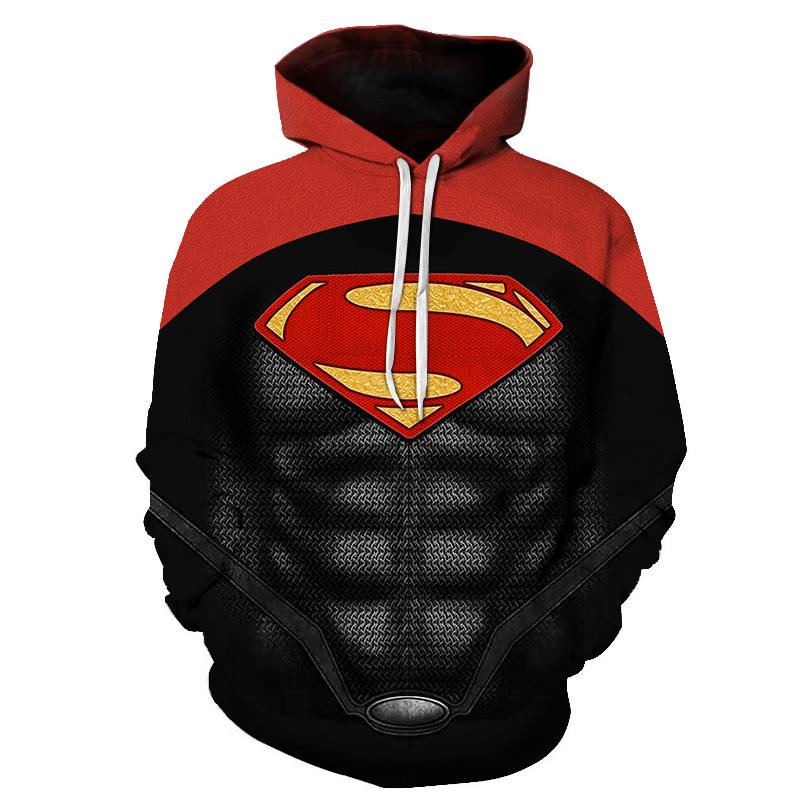 Costume Superman Suit 3D Printed Hoodie/Zipper Hoodie Costume Superman Suit 3D Printed Hoodie/Zipper Hoodie