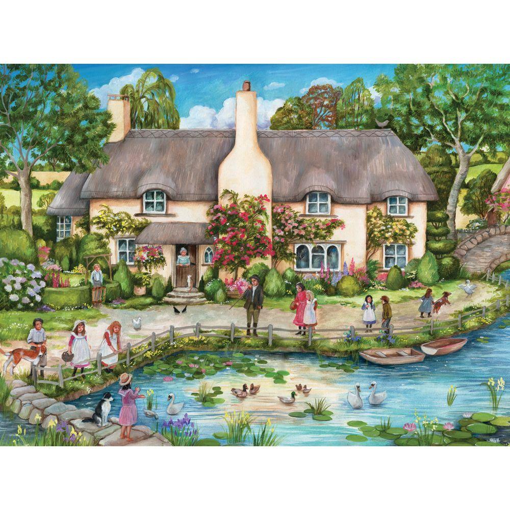 Cottage By The River Jigsaw Puzzle Set Cottage By The River Jigsaw Puzzle Set