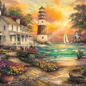 Cottage By The Sea Jigsaw Puzzle Set
