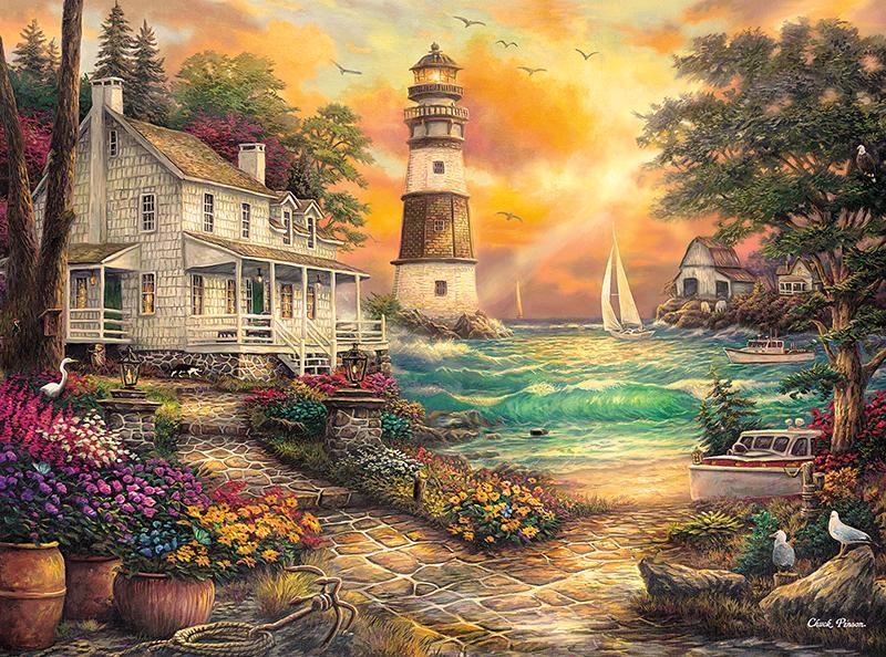 Cottage By The Sea Jigsaw Puzzle Set Cottage By The Sea Jigsaw Puzzle Set