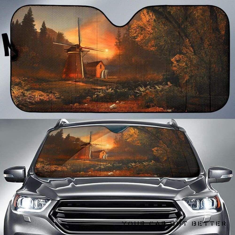 Country House Morning Car Auto Sun Shade Country House Morning Car Auto Sun Shade