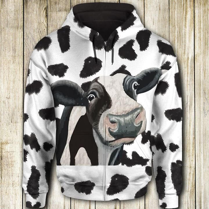 Cow Funny Face 3D Printed Hoodie/Zipper Hoodie Cow Funny Face 3D Printed Hoodie/Zipper Hoodie