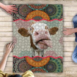Cow Funny Jigsaw Puzzle Set