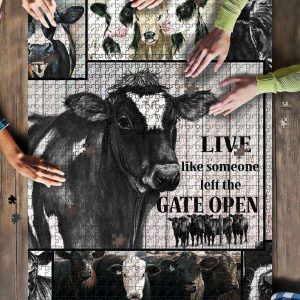 Cow Lover, Cow Lover, Animal Lover Jigsaw Puzzle Set