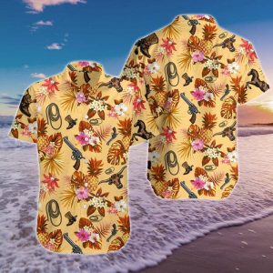 Cowboy Hawaiian Shirt Summer Button Up