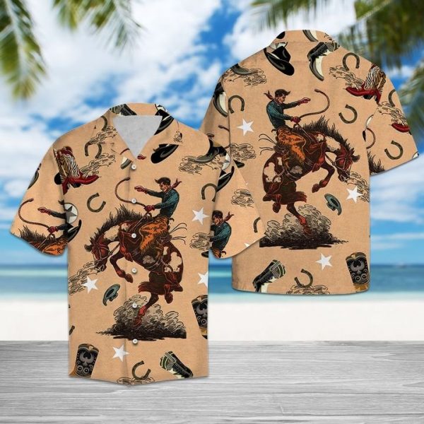 Cowboy Life Hawaiian Shirt Summer Button Up
