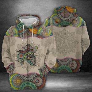 Cowboy Skull 3D Printed Hoodie/Zipper Hoodie