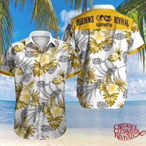 Creedence Clearwater Revival Hawaiian Shirt Summer Button Up