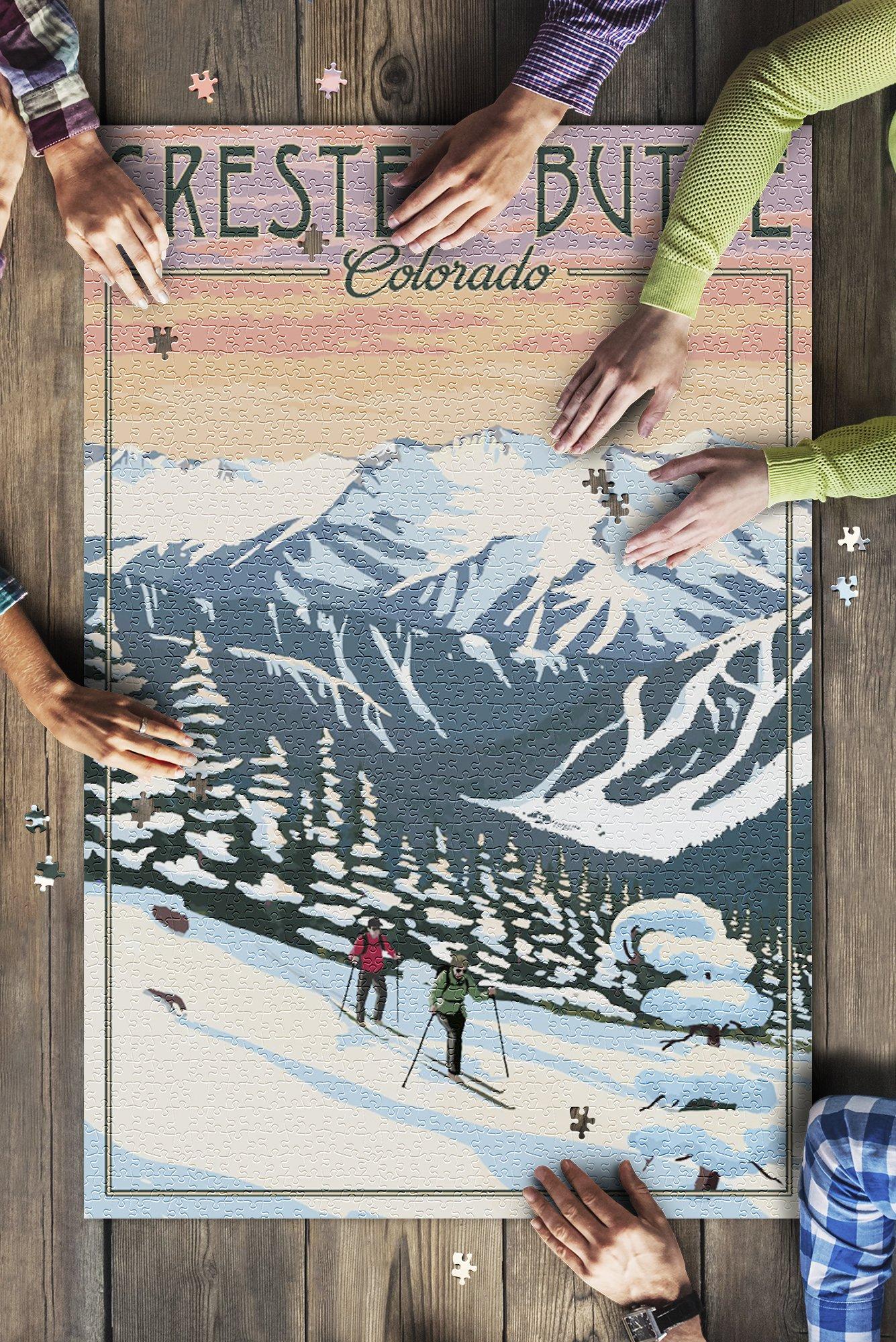 Crested Butte, Colorado Winter Skiers? Jigsaw Puzzle Set Crested Butte, Colorado Winter Skiers? Jigsaw Puzzle Set