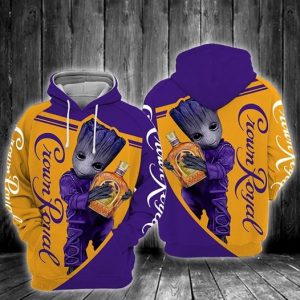 Crown Royal 3D Printed Hoodie/Zipper Hoodie