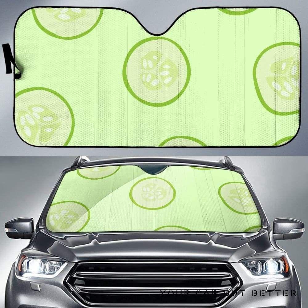 Cucumber Pattern Car Auto Sun Shade Cucumber Pattern Car Auto Sun Shade