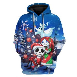 Custom The Nightmare Before Christmas Art Zero 3D Printed Hoodie/Zipper Hoodie