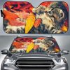 Cute Autumn Cat Car Auto Sun Shade