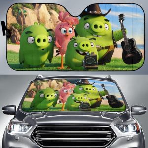 Cute Bad Piggies Car Auto Sun Shade