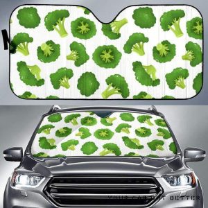 Cute Broccoli Pattern Car Auto Sun Shade