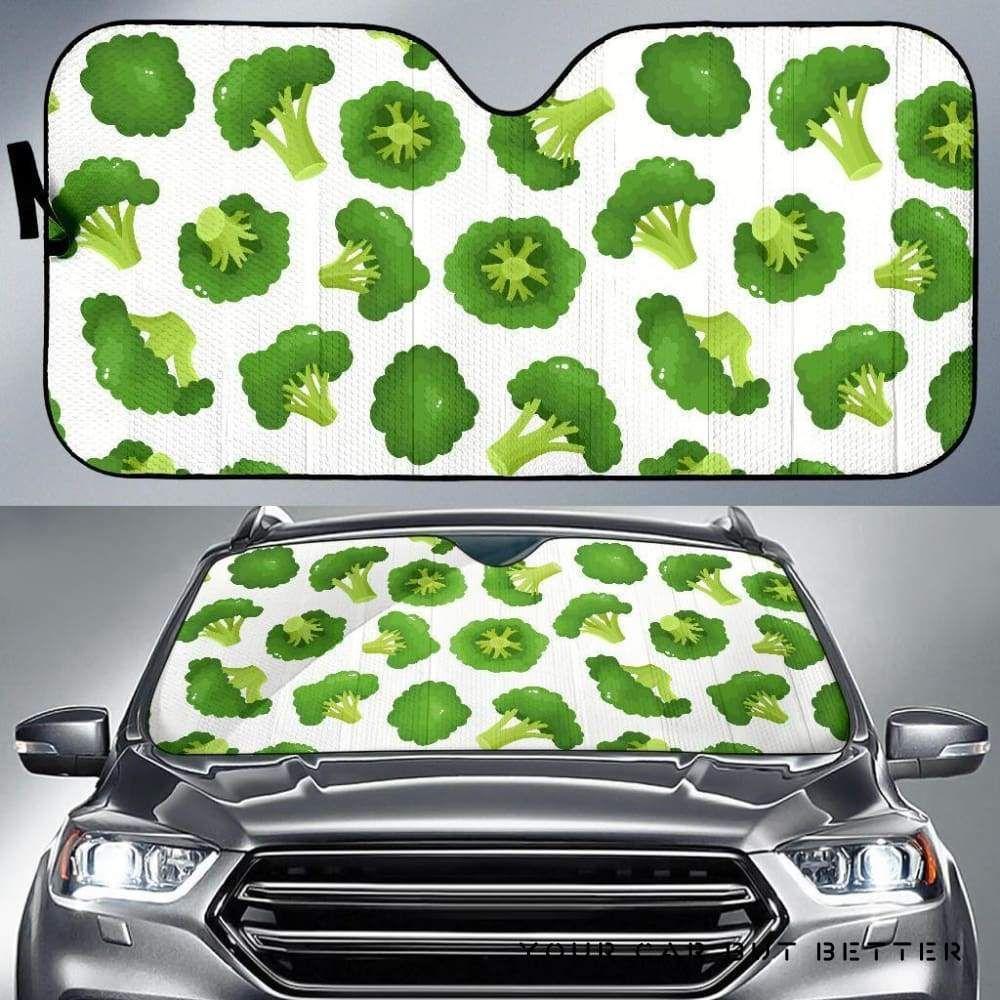 Cute Broccoli Pattern Car Auto Sun Shade Cute Broccoli Pattern Car Auto Sun Shade