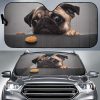 Cute Bulldog Dog Car Auto Sun Shade