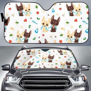 Cute Chihuahua Dog Pattern Car Auto Sun Shade