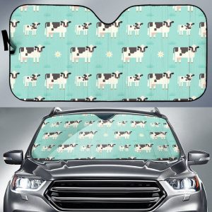 Cute Cow And Baby Cow Car Auto Sun Shade