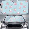 Cute Cow Flower Pattern Car Auto Sun Shade