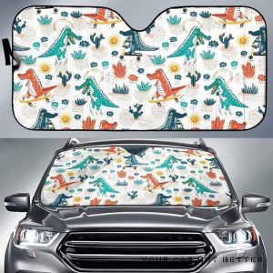 Cute Crocodile Pattern Car Auto Sun Shade