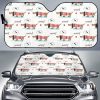 Cute Dachshund Bone Pattern Car Auto Sun Shade