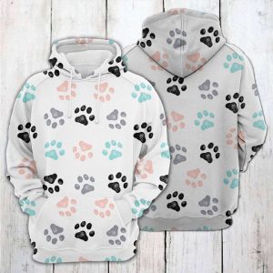 Cute Dog Paw 3D Printed Hoodie/Zipper Hoodie