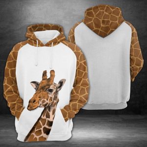 Cute Giraffe 3D Printed Hoodie/Zipper Hoodie