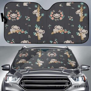 Cute Koala Pattern Car Auto Sun Shade