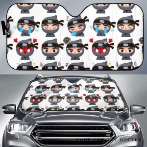 Cute Ninja Pattern Car Auto Sun Shade