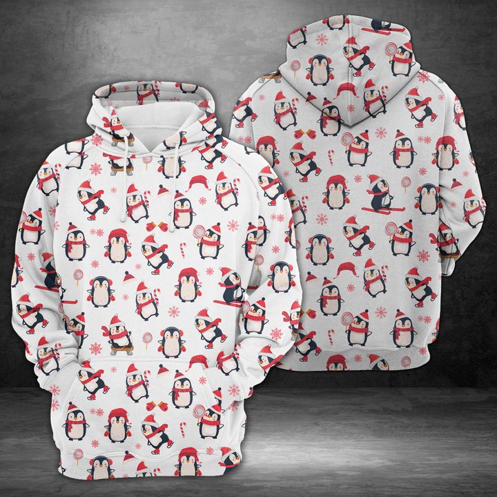 Cute Penguin 3D Printed Hoodie/Zipper Hoodie Cute Penguin 3D Printed Hoodie/Zipper Hoodie