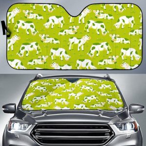 Cute Smiley Cow Car Auto Sun Shade