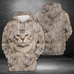 Cute Snow Bengal 3D Printed Hoodie/Zipper Hoodie