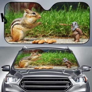 Cute Squirrel Car Auto Sun Shade