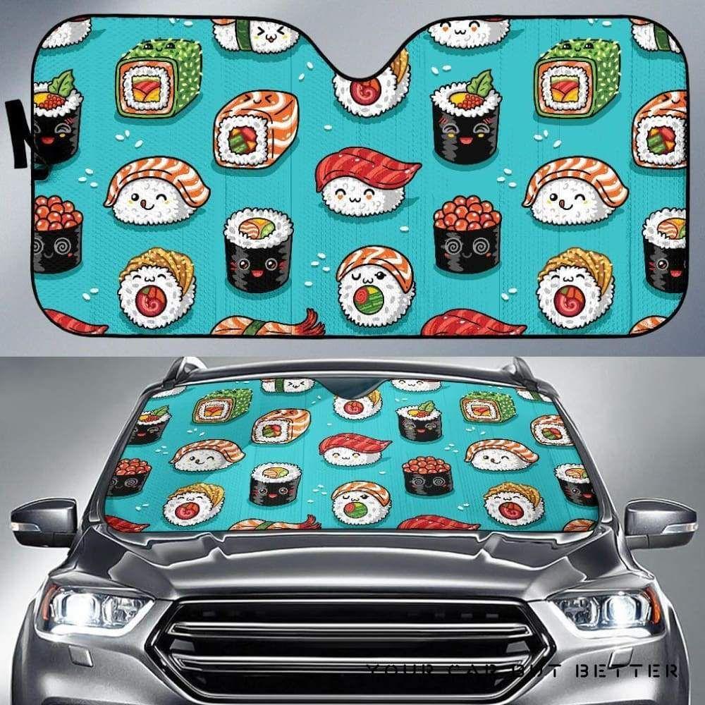 Cute Sushi Pattern Car Auto Sun Shade Cute Sushi Pattern Car Auto Sun Shade
