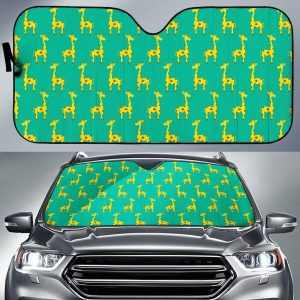 Cute Toon Giraffe Car Auto Sun Shade