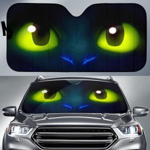 Cute Toothles Eyes Car Auto Sun Shade