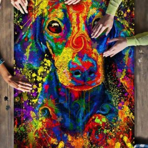 Dachshund Color Jigsaw Puzzle Set