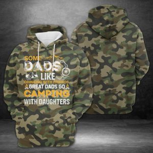 Dad Camping 3D Printed Hoodie/Zipper Hoodie