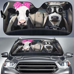 Dairy Cows Driver Car Auto Sun Shade
