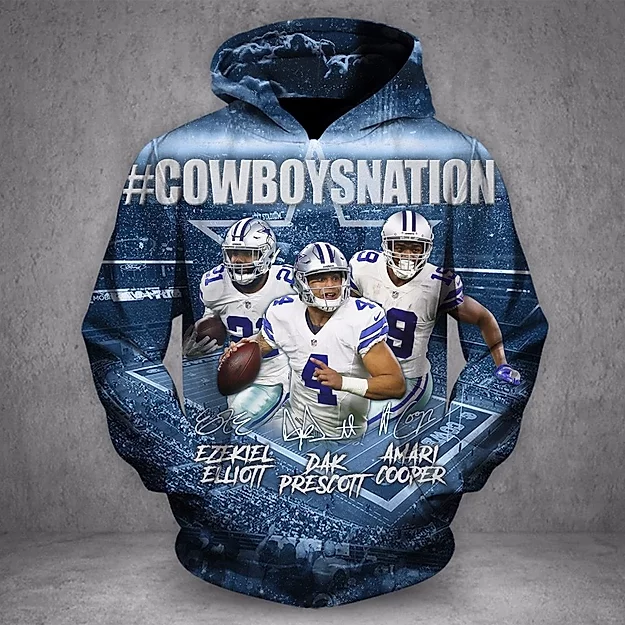 Dallas Cowboys 3D Printed Hoodie/Zipper Hoodie