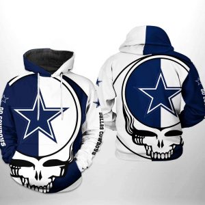 Dallas Cowboys NFL Grateful Dead 3D Printed Hoodie/Zipper Hoodie