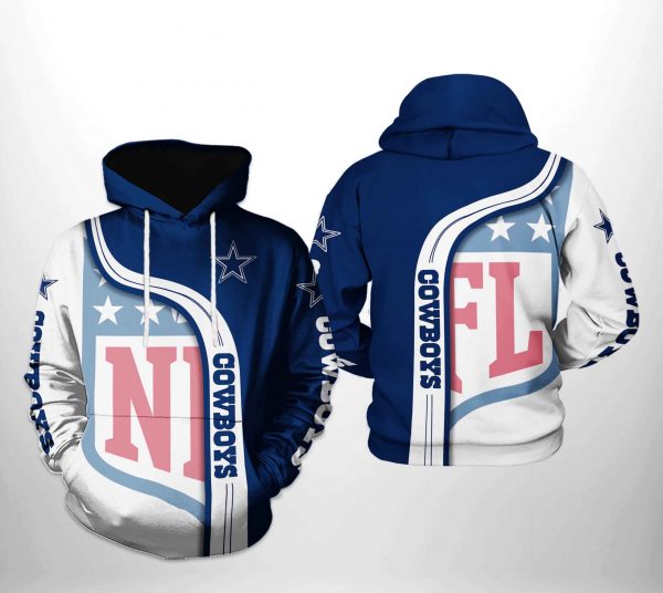 Dallas Cowboys NFL Team 3D Printed Hoodie/Zipper Hoodie