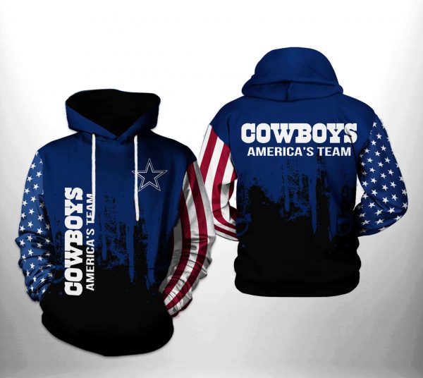 Dallas Cowboys NFL Team US 3D Printed Hoodie/Zipper Hoodie
