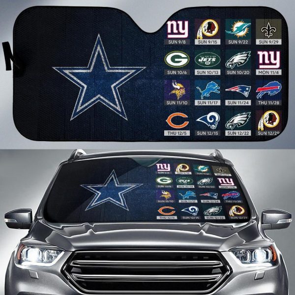 Dallas Cowboys Schedule 2019 Car Auto Sun Shade